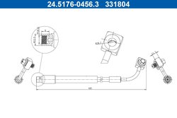 FURTUN FRANA ATE 24.5176-0456.3 - Compatibil cu OPEL, VAUXHALL