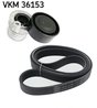 SET CUREA TRANSMISIE CU CANELURI SKF VKMA 36153 - Compatibil cu DACIA, RENAULT