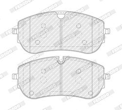 SET PLACUTE FRANA FERODO FDB5461 - Compatibil cu LAND ROVER