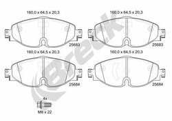 Set placute frana Breck 25683 00 701 10