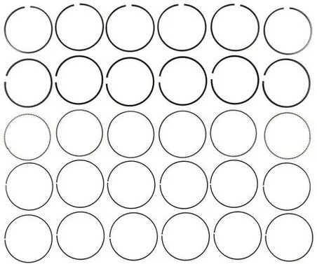 SET SEGMENTI PISTON MAHLE 42076CP - Compatibil cu CHEVROLET