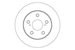 DISC FRANA TRW DF3970 - Compatibil cu TOYOTA