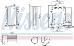 Radiator ulei / termoflot Nissens 91446