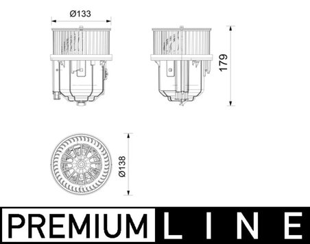 Ventilator habitaclu MAHLE AB 429 000P