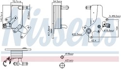 RADIATOR RACIRE ULEI CUTIE VITEZE AUTOMATA NISSENS 91553 - Compatibil cu SEAT, SKODA, VW
