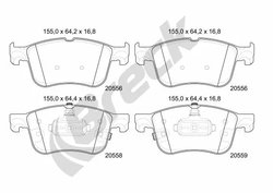 Set placute frana Breck 20556 00 701 00