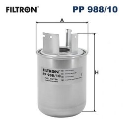 FILTRU COMBUSTIBIL FILTRON PP 988/10 - Compatibil cu NISSAN