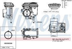 Carcasa clapeta acceleratie Nissens 955236