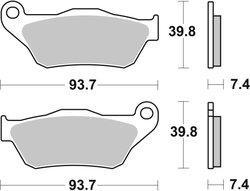 Set placute frana Brembo 07065XS