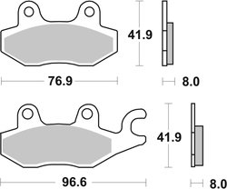 SET PLACUTE FRANA BREMBO 07YA22SR - Piesa auto compatibila cu mai multe marci