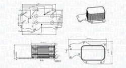 RADIATOR ULEI / TERMOFLOT MAGNETI MARELLI 350300004400 - Compatibil cu BMW