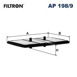 Filtru aer Filtron AP 198/9