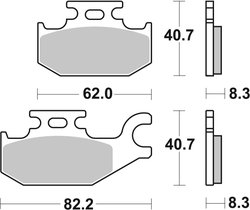 Set placute frana Brembo 07GR73SD