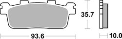 Set placute frana Brembo 07069