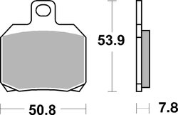 Set placute frana Brembo 07BB20SP