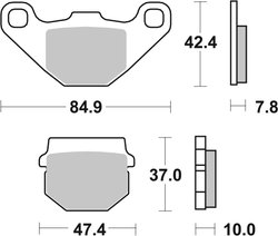 SET PLACUTE FRANA BREMBO 07HO1118 - Piesa auto compatibila cu mai multe marci