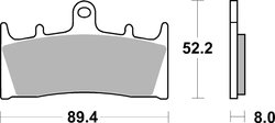 SET PLACUTE FRANA BREMBO 07SU19SA - Piesa auto compatibila cu mai multe marci