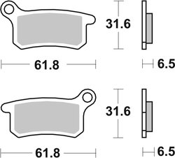 SET PLACUTE FRANA BREMBO 07GR69SX - Piesa auto compatibila cu mai multe marci
