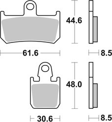 SET PLACUTE FRANA BREMBO 07YA46SR - Piesa auto compatibila cu mai multe marci