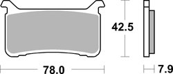 Set placute frana Brembo 07HO63SA
