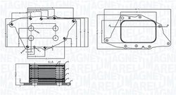 Radiator ulei / termoflot Magneti Marelli 350300004900