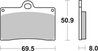 SET PLACUTE FRANA BREMBO 07BB15RC - Piesa auto compatibila cu mai multe marci