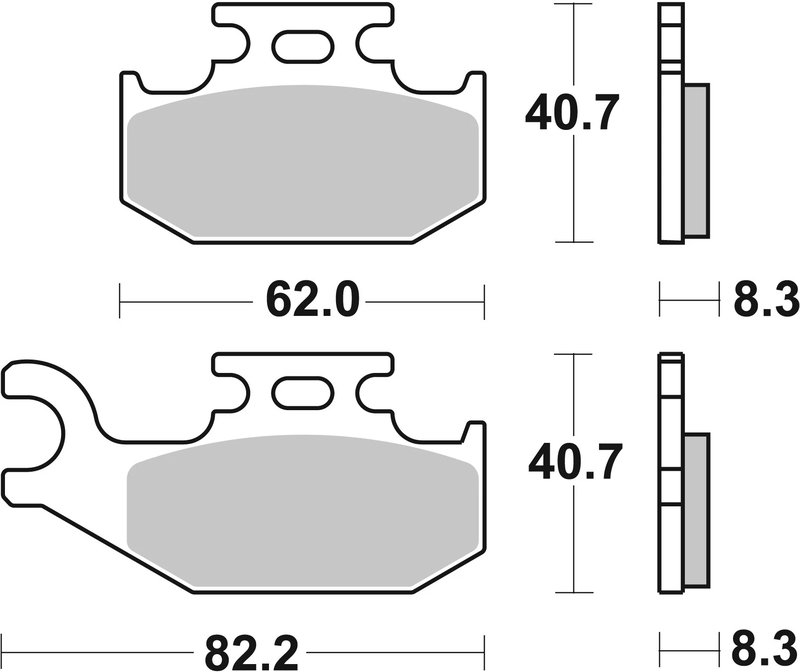 Set placute frana Brembo 07GR74SD