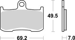 Set placute frana Brembo 07KA23LA