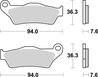 Set placute frana Brembo 07BB04SD