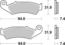 Set placute frana Brembo 07HO2506