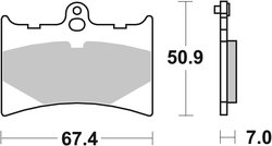 SET PLACUTE FRANA BREMBO 07GR56SR - Piesa auto compatibila cu mai multe marci