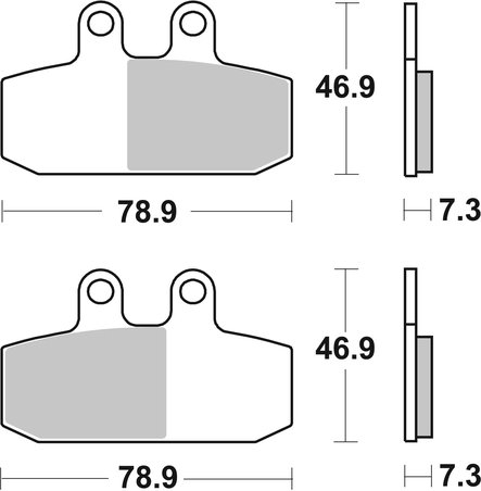 Set placute frana Brembo 07057XS