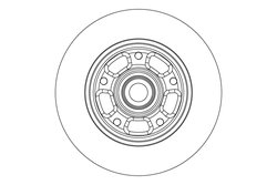 DISC FRANA TRW DF6549BS - Compatibil cu RENAULT