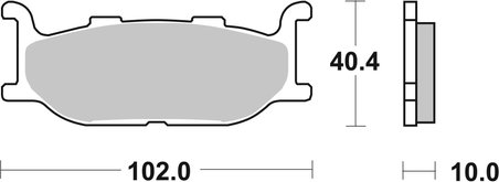 Set placute frana Brembo 07YA27SA