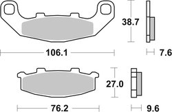 Set placute frana Brembo 07KA11SA