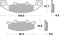 Set placute frana Brembo 07KA0933