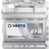 BATERIE DE PORNIRE VARTA 550500055K262 - Compatibil cu AUDI, CITROEN, CUPRA, DACIA, FIAT, FORD, HYUNDAI, KIA, LANCIA, MERCEDES-B