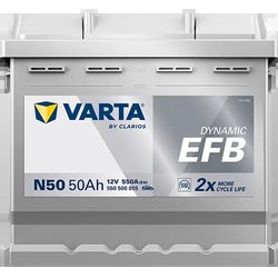 BATERIE DE PORNIRE VARTA 550500055K262 - Compatibil cu AUDI, CITROEN, CUPRA, DACIA, FIAT, FORD, HYUNDAI, KIA, LANCIA, MERCEDES-B