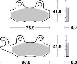 Set placute frana Brembo 07YA21SA