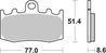 SET PLACUTE FRANA BREMBO 07BB26SR - Piesa auto compatibila cu mai multe marci