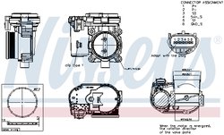 Carcasa clapeta acceleratie Nissens 955118