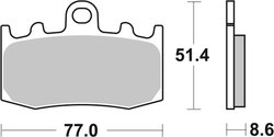 SET PLACUTE FRANA BREMBO 07BB26SA - Piesa auto compatibila cu mai multe marci