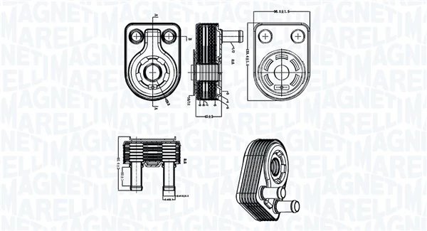 Radiator ulei / termoflot Magneti Marelli 350300005500