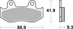 Set placute frana Brembo 07038XS