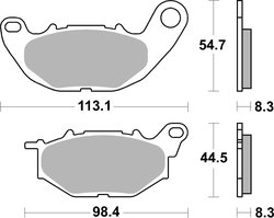 SET PLACUTE FRANA BREMBO 07YA52SR - Piesa auto compatibila cu mai multe marci