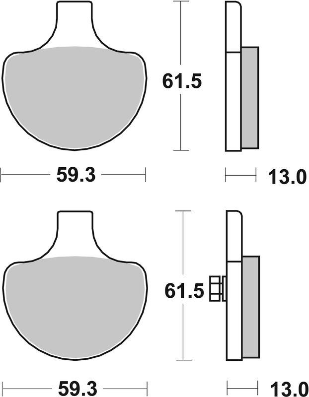 SET PLACUTE FRANA BREMBO 07HD0614 - Piesa auto compatibila cu mai multe marci