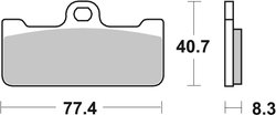 Set placute frana Brembo 07BB10SR