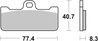 Set placute frana Brembo 07BB10SR