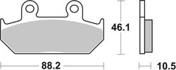 Set placute frana Brembo 07HO3509