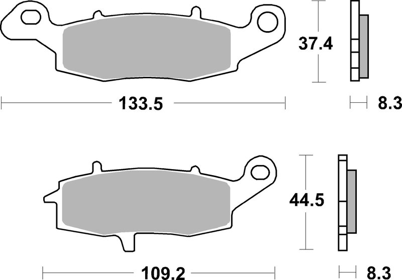 SET PLACUTE FRANA BREMBO 07KA18LA - Piesa auto compatibila cu mai multe marci